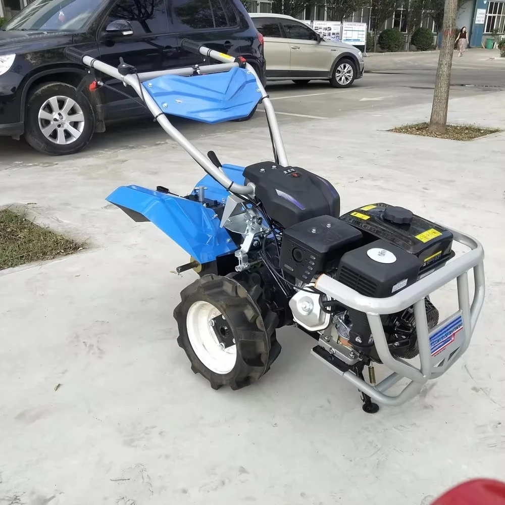 5HP 6hp 8hp Petrol 4 Wheel Drive Micro Power  Rotary Tiller Cultivator  Tractor Parts Price