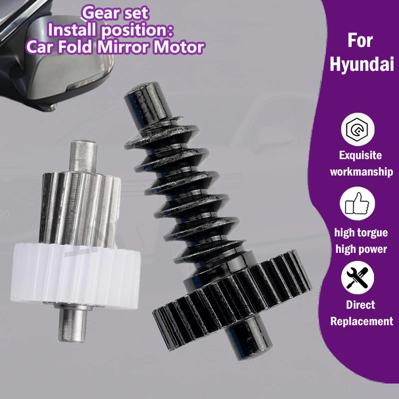 

Car Auxiliary rearview folding mirror R L motor 25/30T gear For Hyundai Santa Fe MK2/Veloster IX35 MK1/Sonata 8/Sonata YF/i30