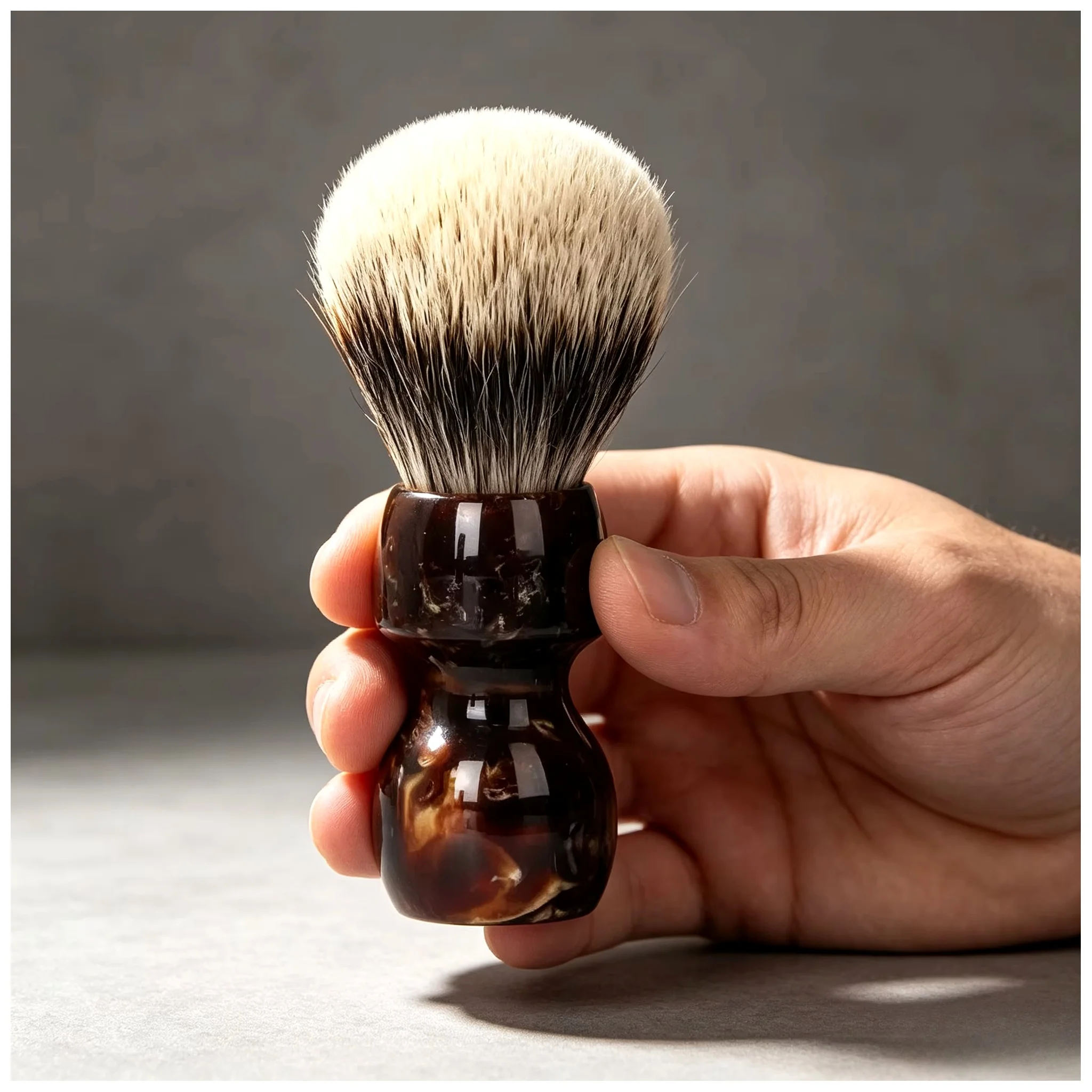 yaqi-caramel-26mm-two-band-hair-shaving-brush-wet-shaving-brush-yaqi-wet-shave-tools-men-shaving-products-best-gift-for-men