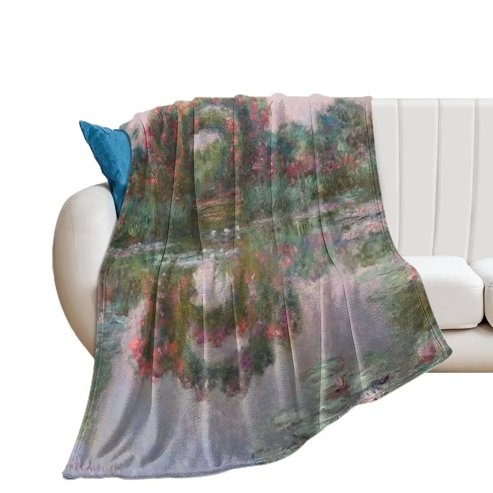 FLOWERING ARCHES IN GIVERNY - MONET Throw Blanket For Baby halloween Plush Blankets