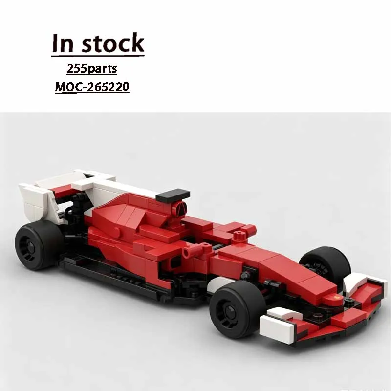 

MOC-265220 New Red City Sports Racing Car Building Block Model with Stickers255 PartsBoys'Children's Birthday Christmas Toy Gift