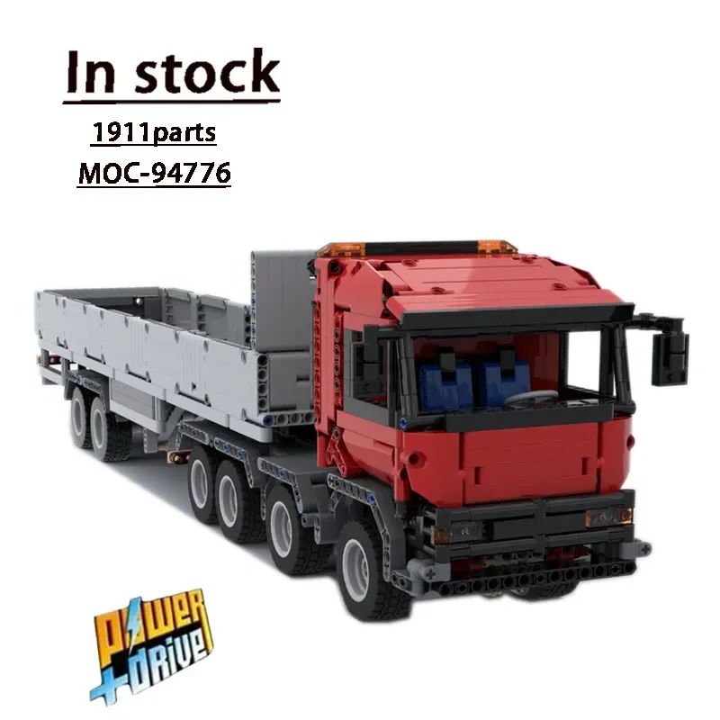 MOC-94776 Transport Truck Assembly Stitching Building Block Model 1911 Parts MOC Creative Building Blocks Kids Birthday Toy Gift