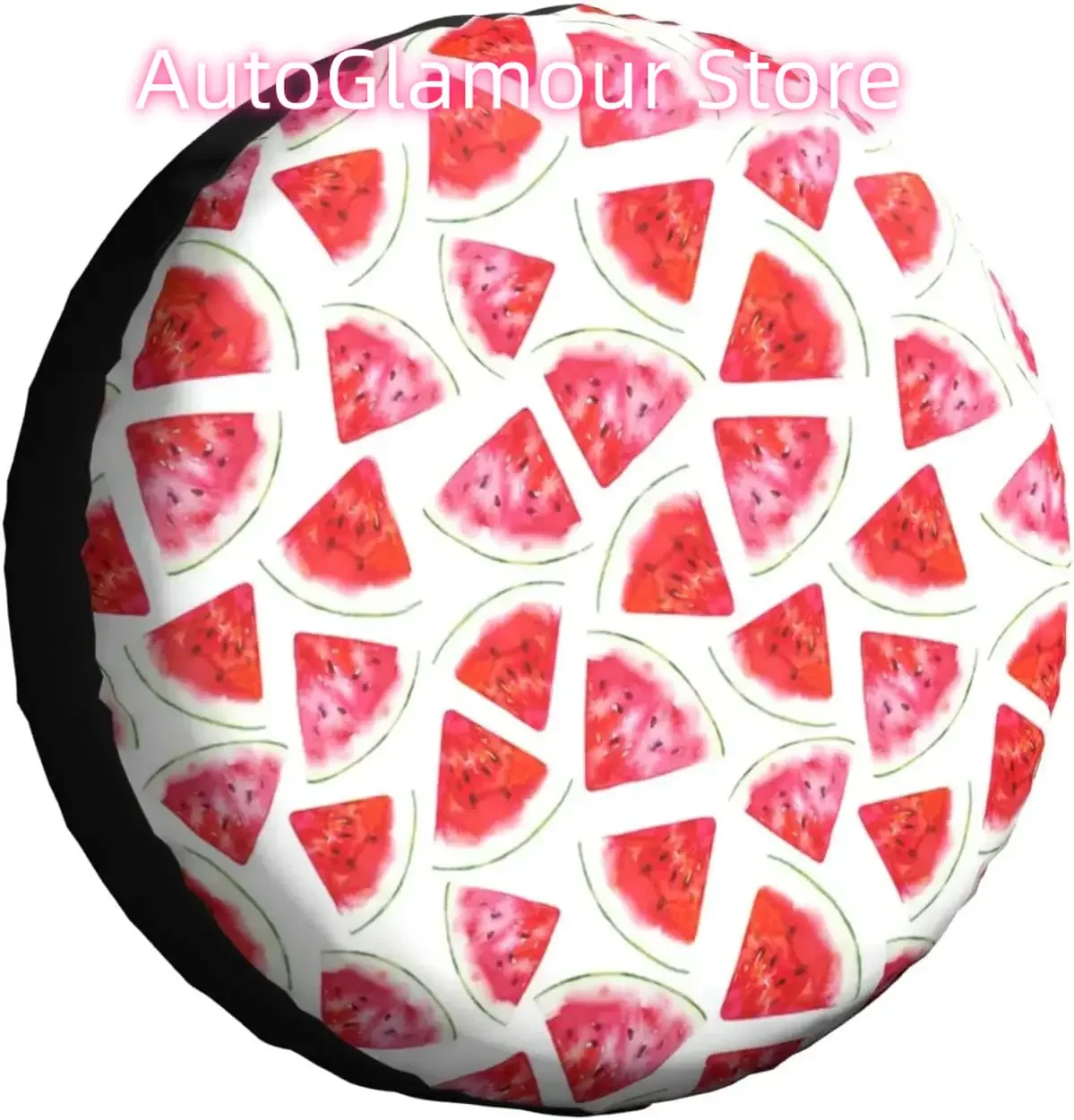 

Spare Tire Cover Universal Tires Cover Watercolor Fruit Watermelon Car Tire Cover Wheel Weatherproof and Dust-Proof UV S