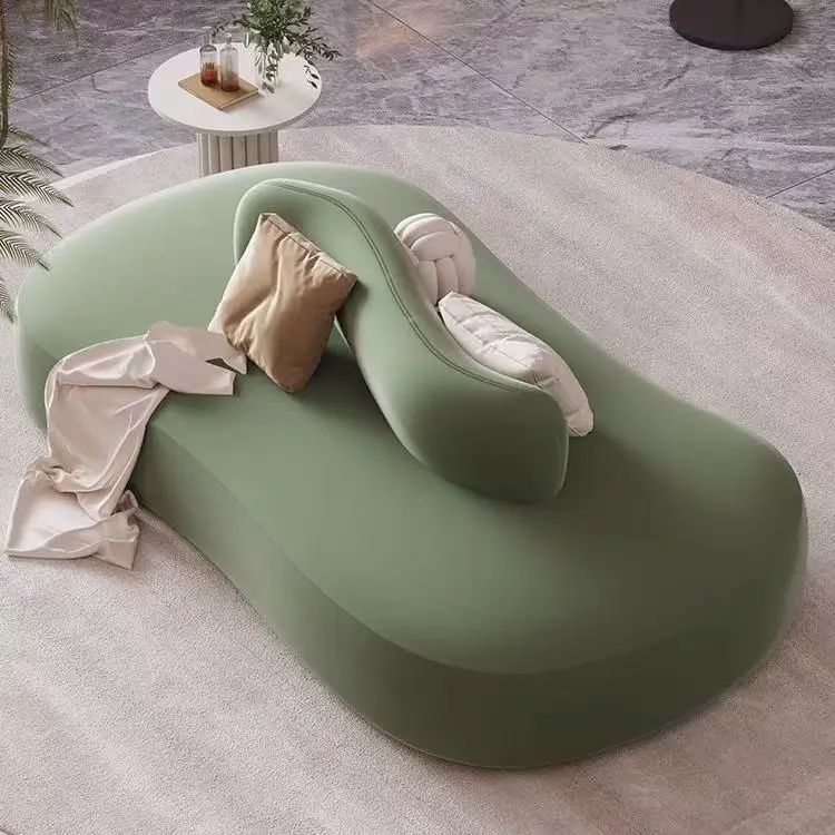 Two-way Curved Waiting Sofa Double-sided Seating Sofa Shoe Store Children's Clothing Store Waiting Sofa