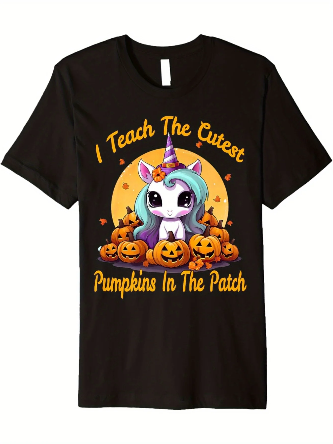 EWH Teacher Halloween Unicorn Cutest Pumpkins In The Patch Premium T-Shirt