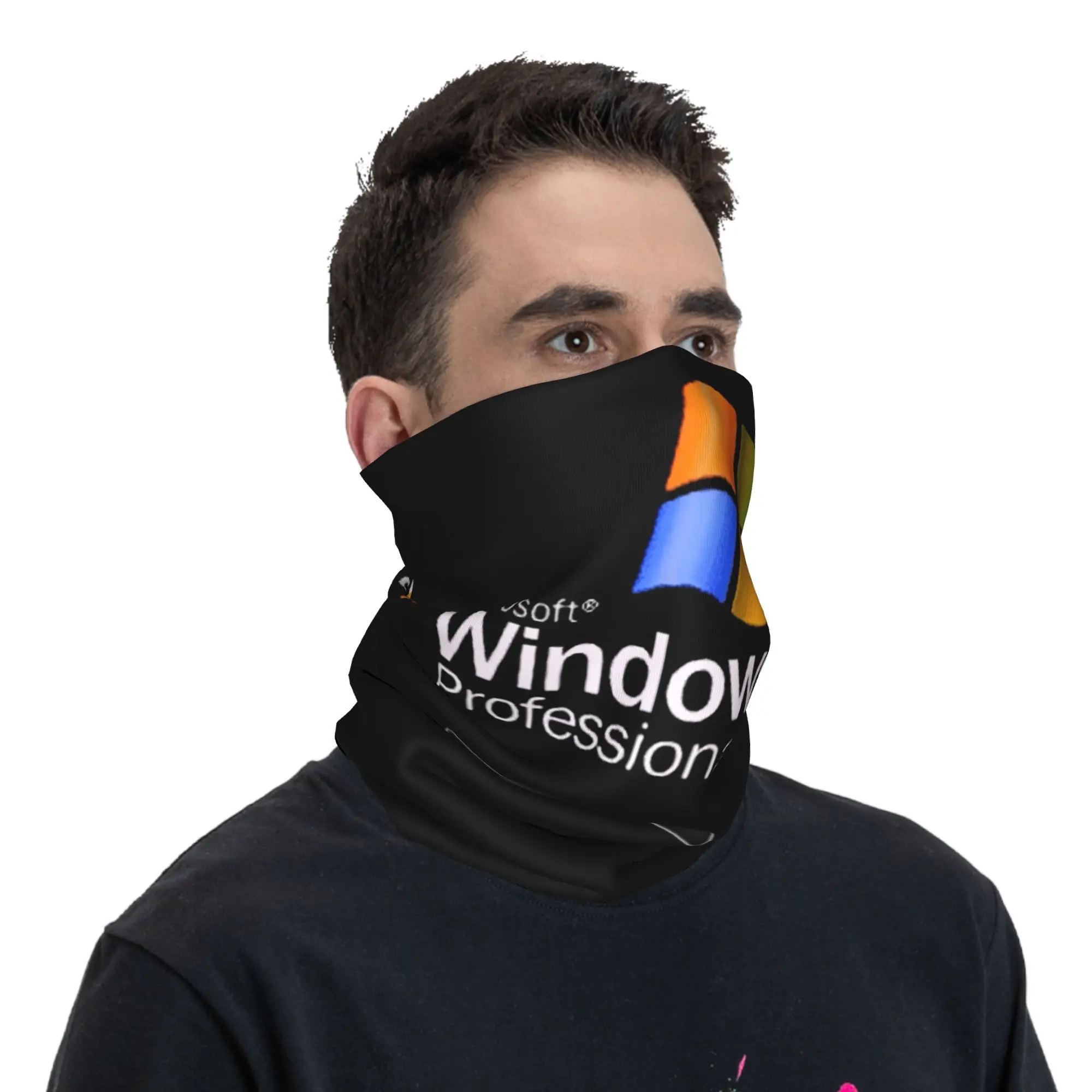 Windows 95 Geeks Nerd Mesh Bandana Ghetta per il collo Maschera stampata Sciarpa Maschera multiuso Escursionismo Pesca per uomini Donne Adulti