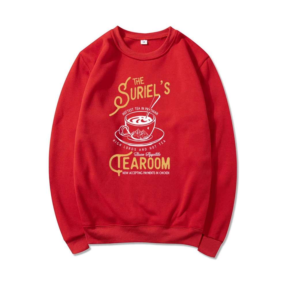 Sudadera con capucha de The Suriel's Tearoom, Sudadera con capucha de una corte de espinas y rosas, ropa de vestir de City of Starlight, jerséis SJM