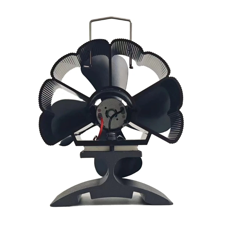 Stove Fan 4 Leaves Heat Powered Stove Fan Burning Fans Adjustable DropShipping