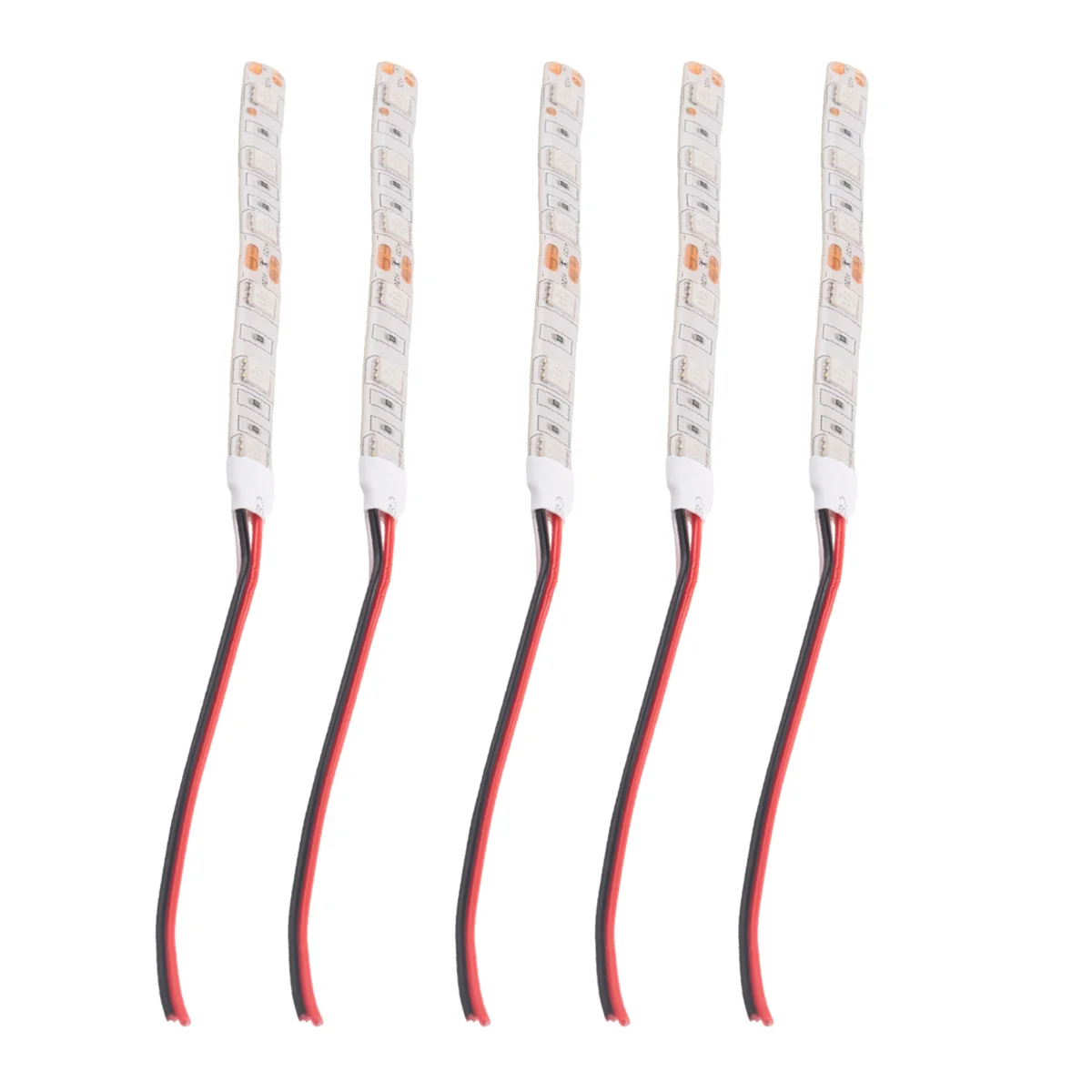 ABZV-5Pcs 10Cm 방수 녹색 5050 Led 스트립 조명 Dc 12V 캐러밴 보트 자동차