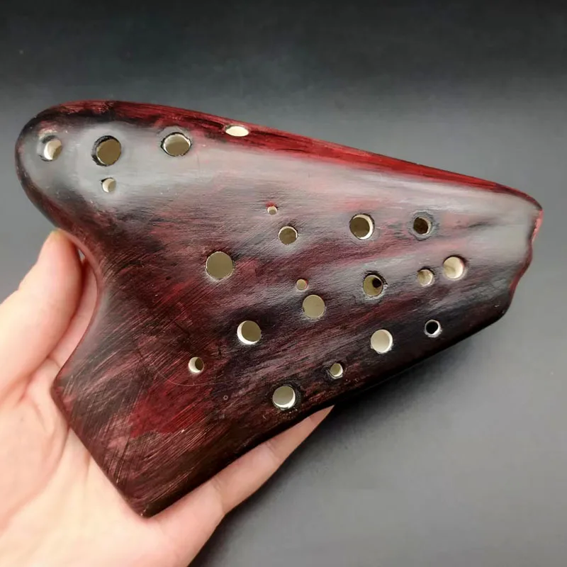 Triple Ocarina de cerámica Orff, instrumentos de tono Alto C, Ocarina del tiempo, accesorios de instrumentos musicales profesionales, Legend Ocarinas