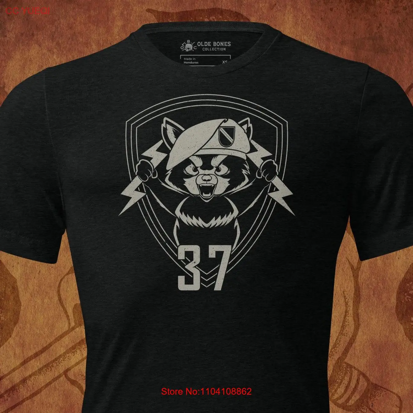 Army Psyop Red Panda T Shirt Military Veteran Soldier Bella Canvas Tri Blend long or short sleeves