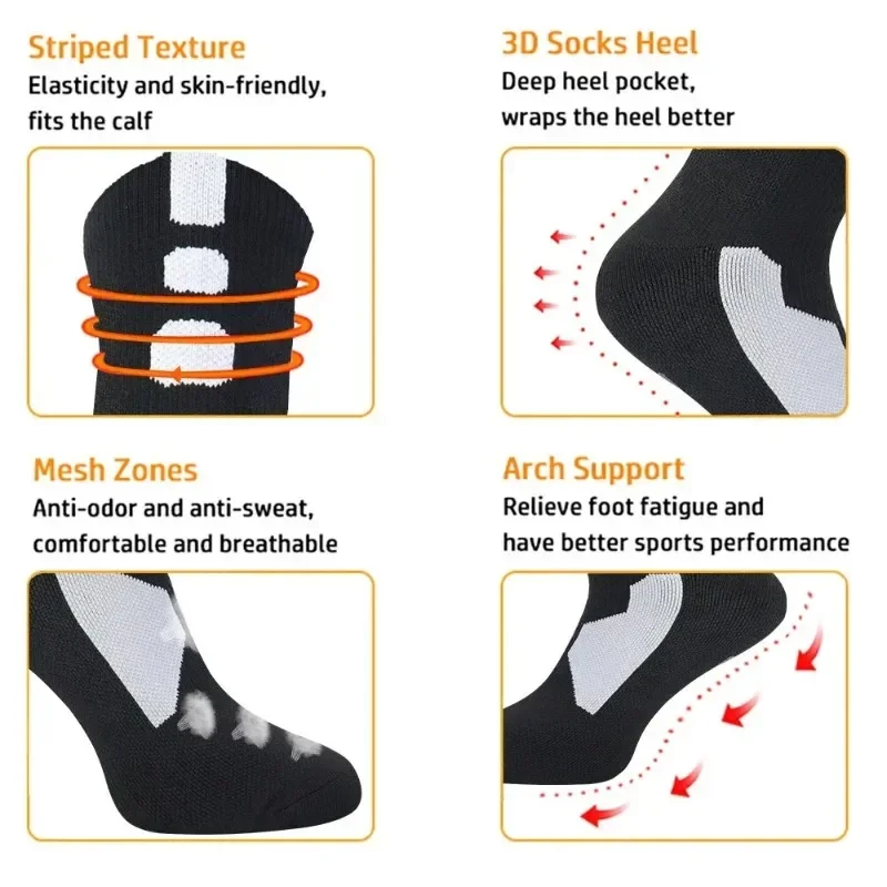 Calcetines profesionales para deportes al aire libre, medias antideslizantes, resistentes al desgaste, unisex, para ciclismo, baloncesto, fútbol, correr y senderismo