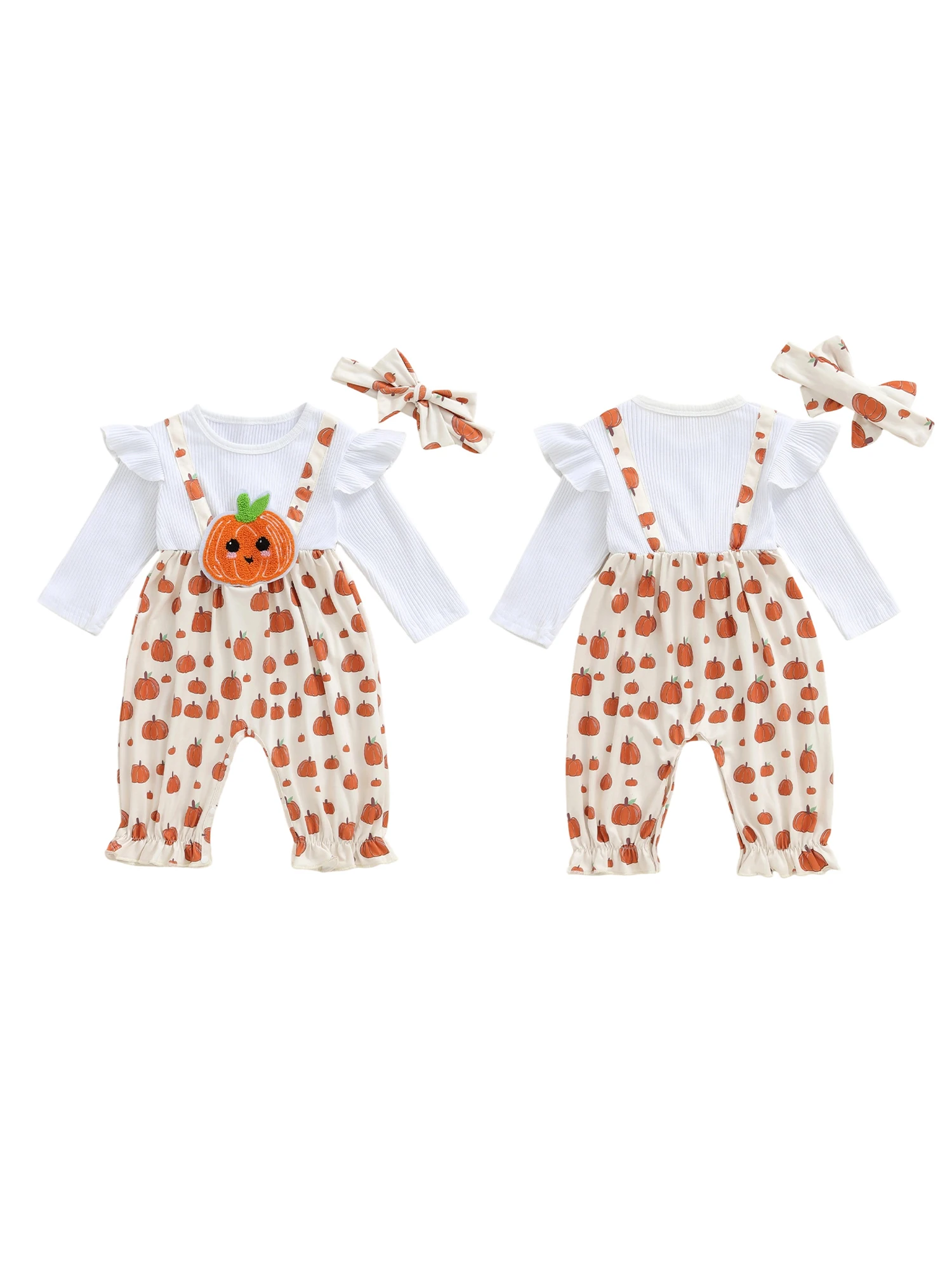 

Toddler Girls Halloween Costume Witch Bat Print Short Sleeve Romper with Tutu Skirt and Headband Set for Party Dress-up