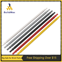 1Pc MOC Parts  57539 Flexible Ribbed Hose 8mm Ends 19L Compatible Bricks DIY Assmble Building Blocks Particle Kid Puzzle Toy