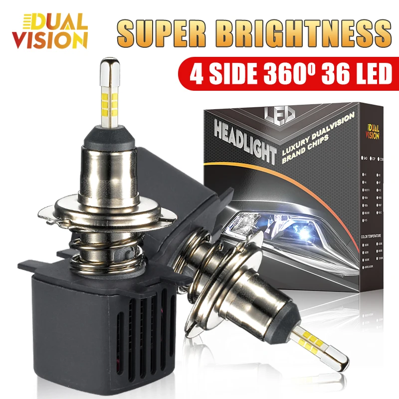 

H4 H7 Led Canbus для SAMSUNG CSP Chip Лампы для фар 9005 9006 HB4 LED H11 H8 Дальний ближний свет 30000LM 300W 6000K Белые противотуманные фары