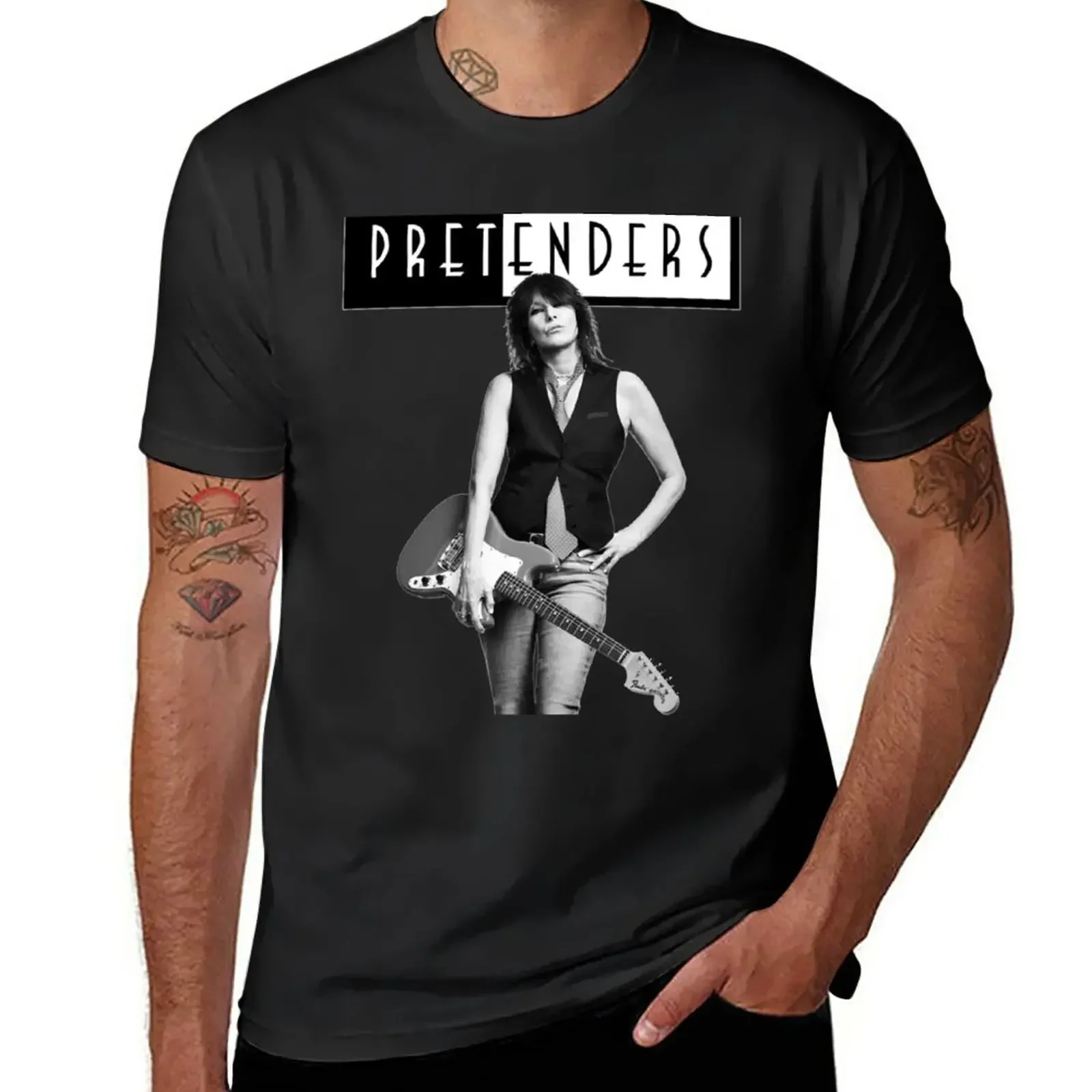 Pretenders Chrissy Hynde T-Shirt man t shirt customizeds cotton graphic tees cute clothes Men's t-shirts