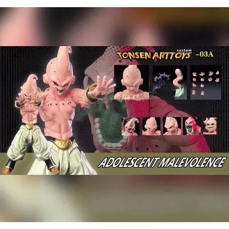 Tonsenarttoys Dragon Ball SHF Adolescent Malevolence Majin Buu Boo Kid Tonsen Arttoys Anime Action Figures Model Collector Toys