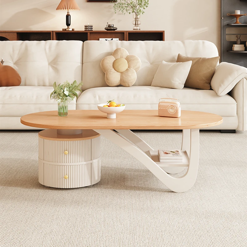 

Nordic Luxury Coffee Table Wood Round Bedroom Minimalist Coffee Table Sets design mesinhas de cabeceira House Accessories