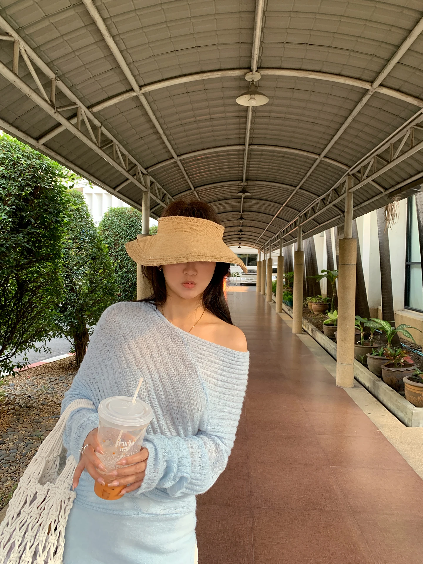 

Spring New Arrival BABYSISTER Knitted Wool Blend Irregular Sweater Top Loose Fit Long Sve Crew Ne Online Exclusive