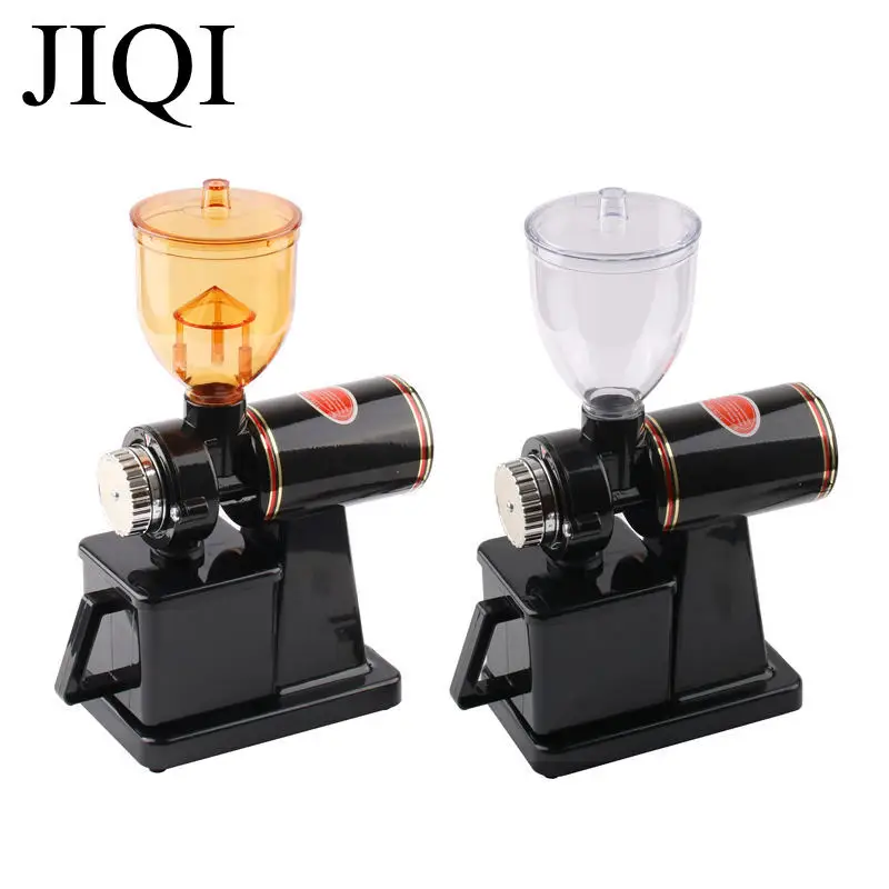 JIQI 110V/220V Automatic electric coffee grinder machine coffee Burr Mill  Storage Capacity (250g)  coffee mill