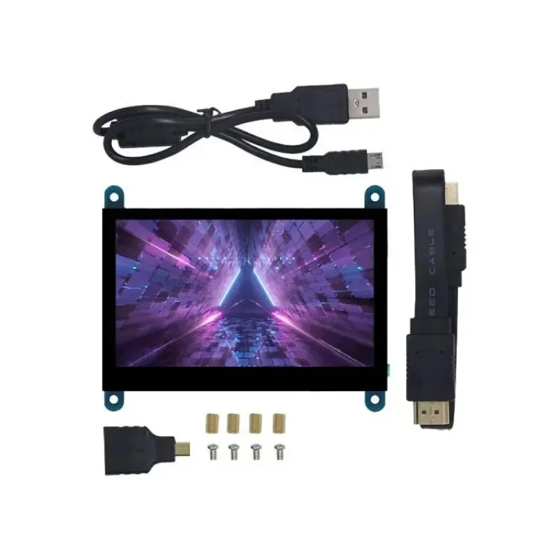 4.3 Inch USB Control LCD Display Capacitive Screen Panel 800*480 5 Point IPS Monitor Raspberry Pi
