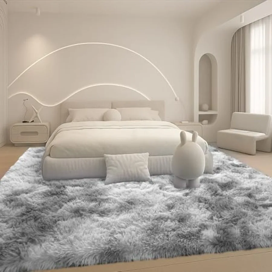 

8x10 Area Rugs for Living Room and Bedroom Large Plush Fluffy NonSlip Upgraded Indoor Thick Soft Rug with Modern Design Ideal f