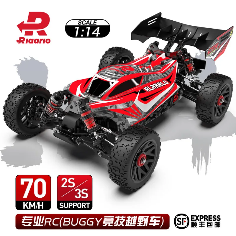 

Ruilaluo 1:14 90km/H Four-Wheel Drive Remote Control Vehicle Brushless Off-Road Climbing Remote Control Vehicle Metal Transmissi