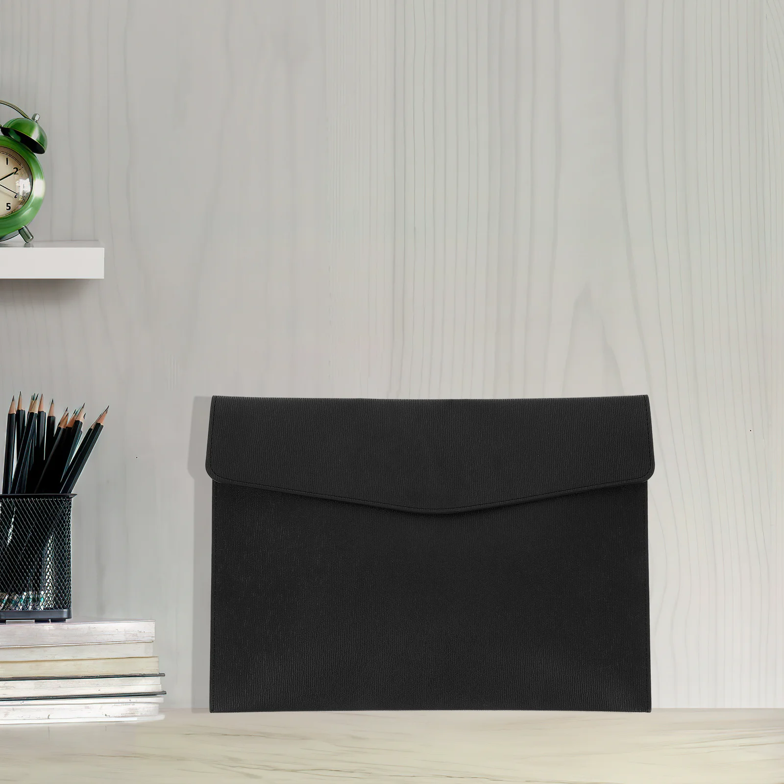 حقيبة ملفات صناعية حامل مستندات للسفر التجاري تقليد منظم الحقيبة حقيبة المال للمجوهرات النقدية جواز السفر #5