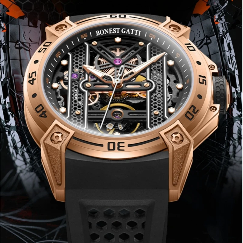 Top Classic 45mm Automatic Mechanical Mens Watch Luxury Sports Watches For Men Sapphire Luminous Waterproof Wristwatches Relogio