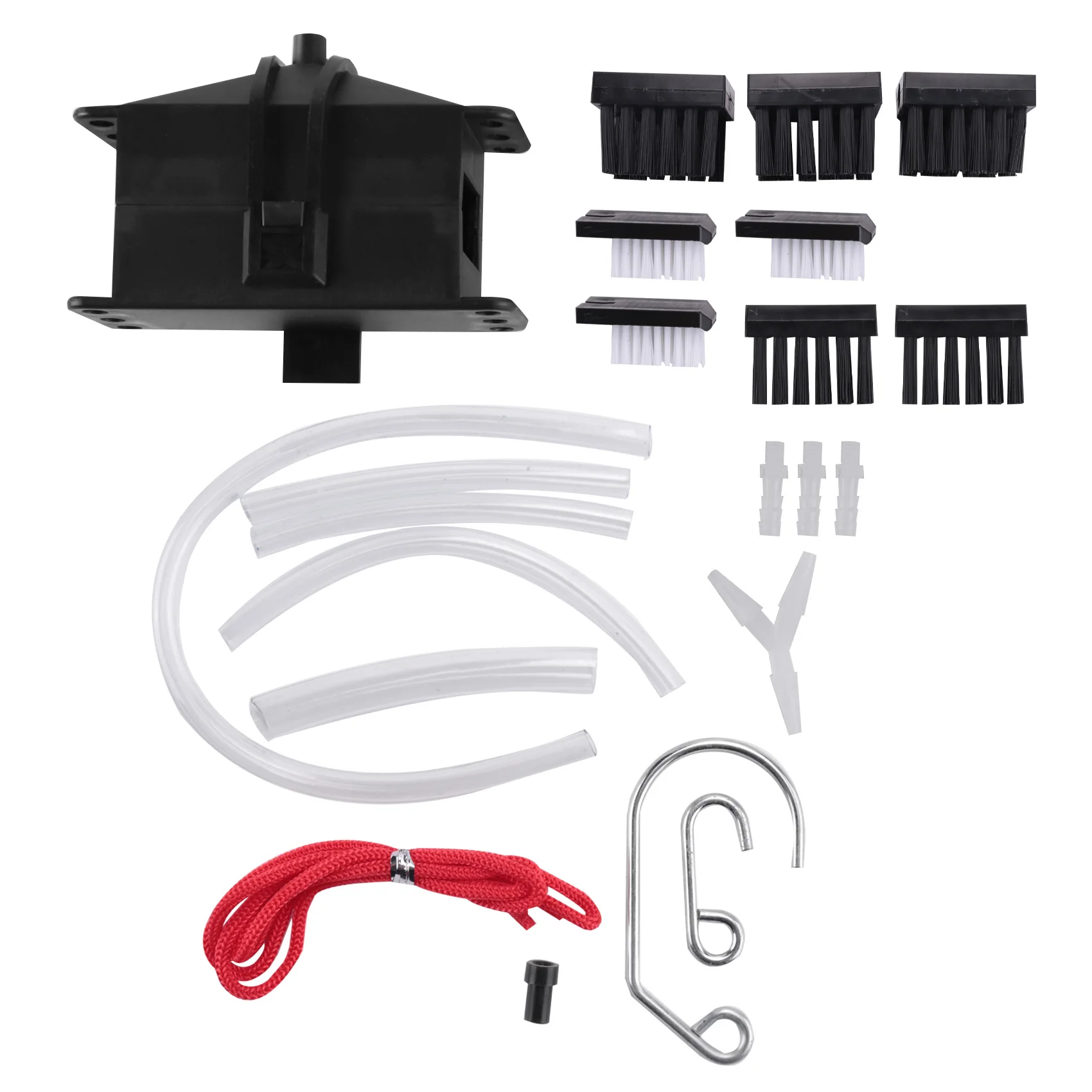 Compatible Motorcycle Chain Cleaning Machine Kit Brush Gear Cleaner Tool for Universal Motorbike Chains Lube Device Black
