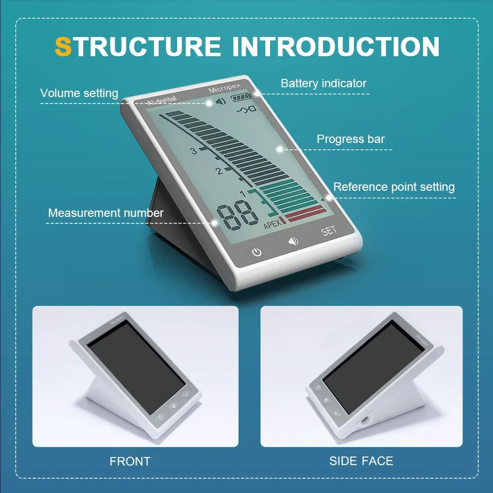 

Premium Install Battery Style Lab Endodontic Root Canal MicroPex Apex Locator Accurate Measurement Equipment AI-AL-Micro