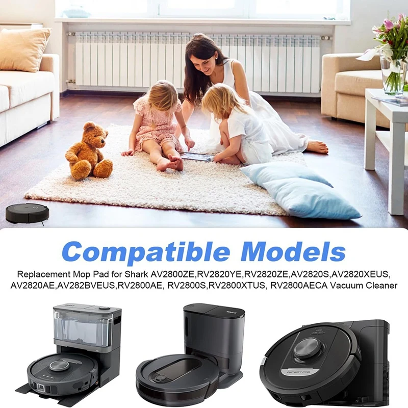 Abdj-マイクロファイバーパッドの交換,サメav2800ze用モップパッド,rv2820ye,掃除機,詰め替えアクセサリー