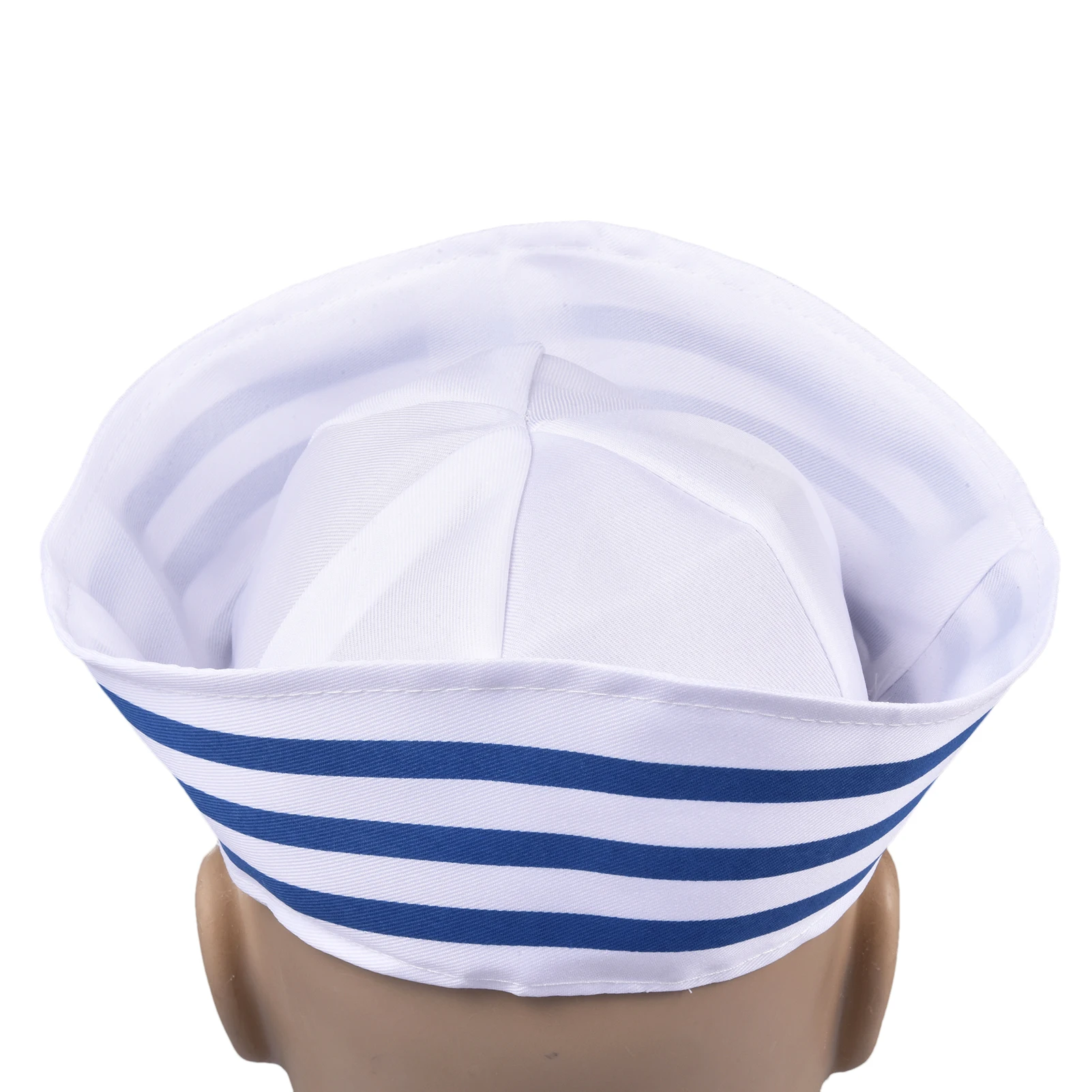 Sombrero de marinero azul marino para adultos y niños, sombrero de capitán con vela blanca, accesorio para fiestas de yates en el mar