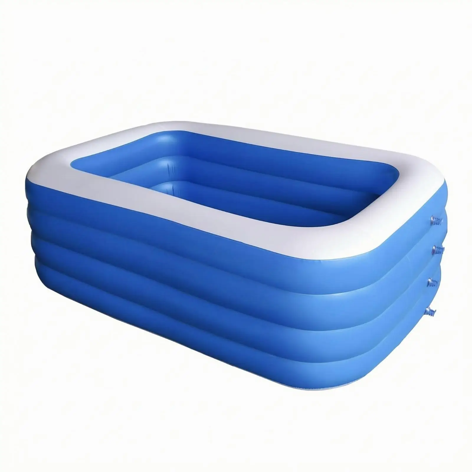 Portable Inflatable Wading Pool for Kids Adults Rectangular Thick PVC Outdoor Swimming Pool Family Size Easy Setup Backyard