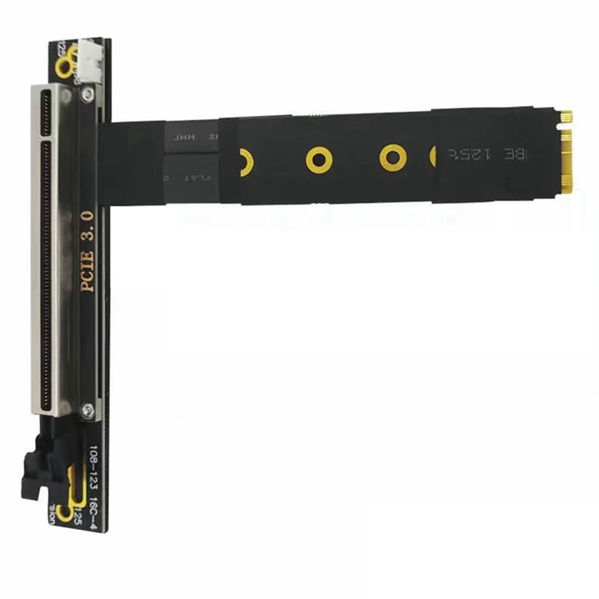 Nvme-pcie x16アダプターケーブル,m.2-mkey-16x延長,インターフェース外部グラフィックカード,30cm