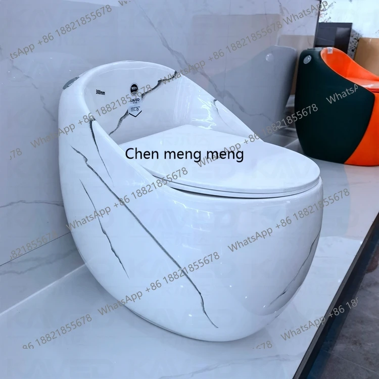 

Porcelain Toilet Bowl Marble Design Ceramic Golden Color 1 Pc Toilet Bowl Bathroom Wc F185