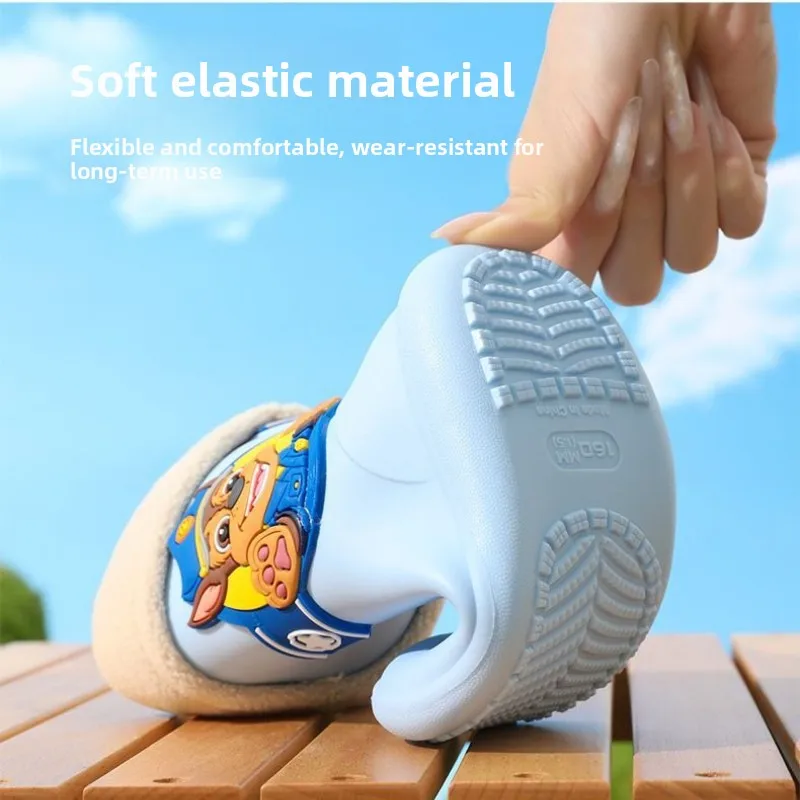 2026 Winter Removable Plush Rain Boots Toddler Waterproof Children Shoes Eva Lightweight Warm Kids Water Shoes For Four Seasons