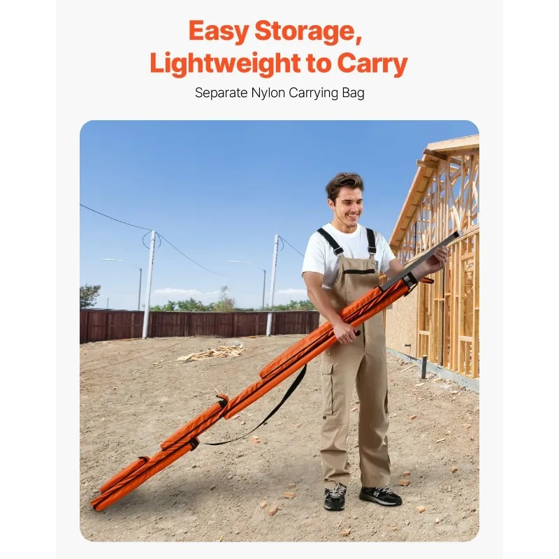 مستوى الطوربيد VEVOR مكون من 6 قطع، مجموعة مستويات الصندوق 78/48/32/24/16/10 بوصة، مسطرة قوارير الفقاعات لدرجة 45/90/180، مقاومة للصدمات