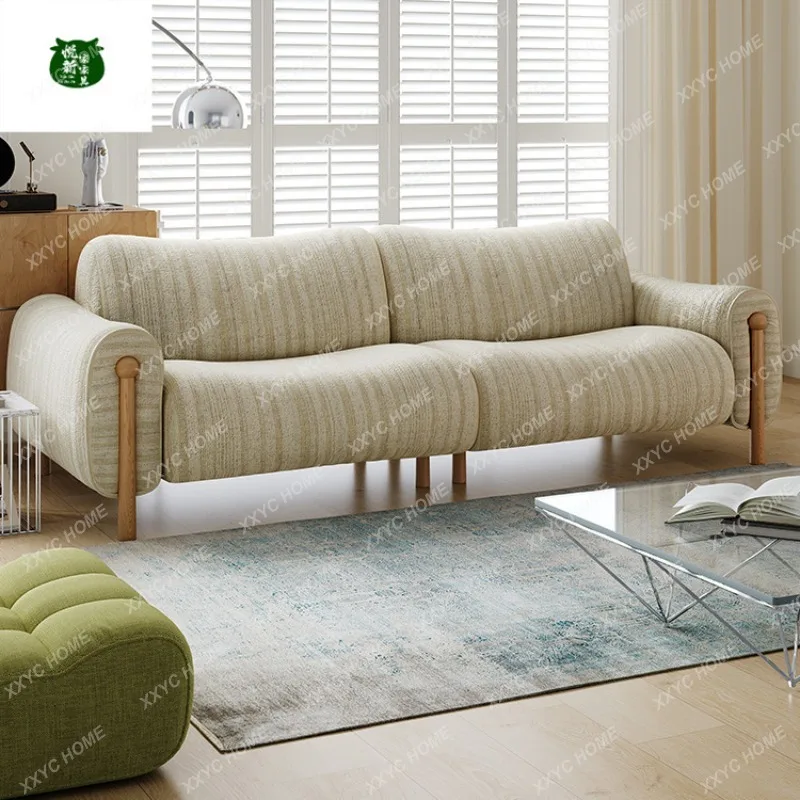 XXLiving room straight row tall modern simple cream wind removable sofa