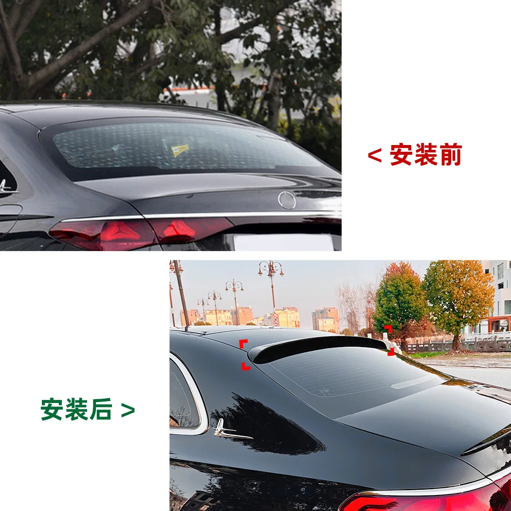 For Mercedes-Benz E-Class W214 E260 E300 AMG 2024+Roof spoiler trim accessories Car rear wing fixed wing