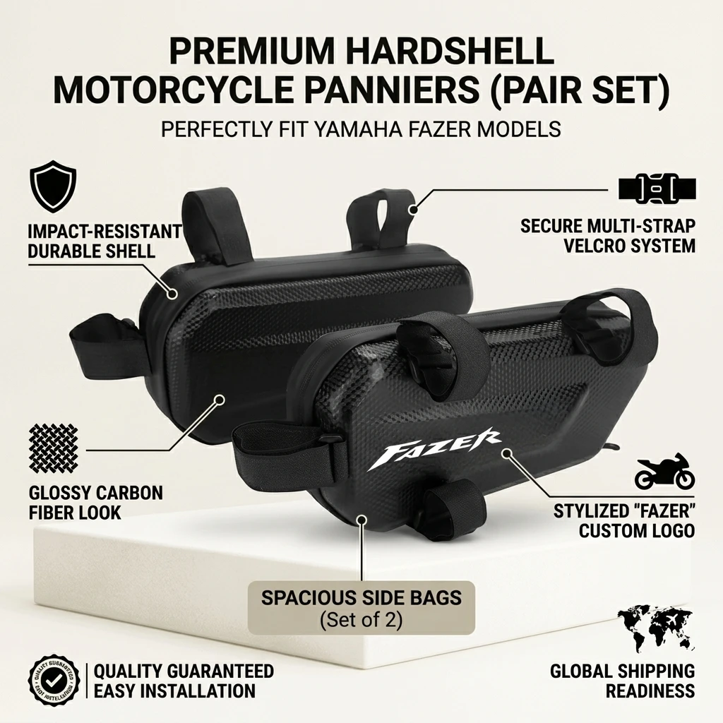 360° Waterproof Protection Hard Shell 3L Motorcycle Gear Bag With LOGO For Yamaha FZ1 FZ6 FZ8 FZ-1 FZ-6 FZ-8 Fazer 150 2501000