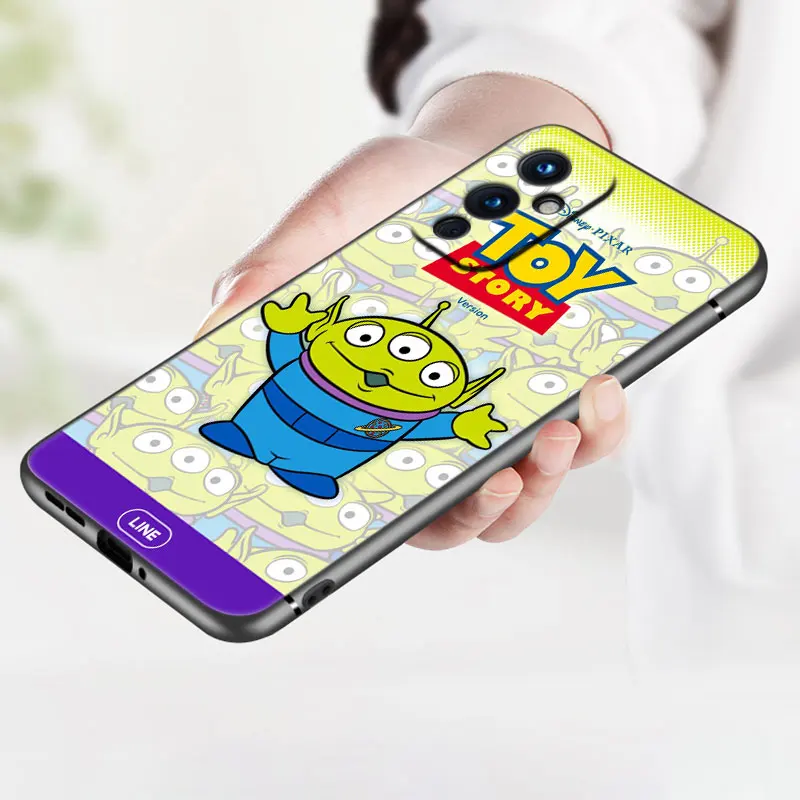 Disney Toy Story Alien Black Phone Case For OnePlus 10T 10R 9RT 8T 7T Nord 2T N10 N100 N20 N200 CE2 Lite ACE Pro 5G Soft Cover