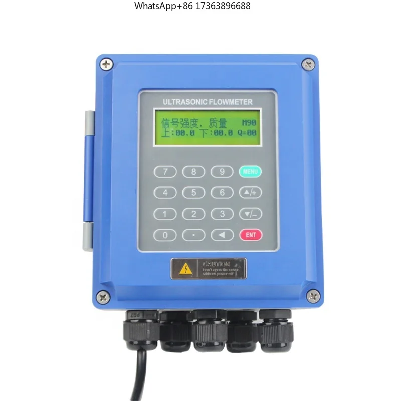 

Wall Mounted Ultrasonic Water Flow Meter Sensor Tuf-2000h Digital Ultrasonic Flowmeter with Clamp