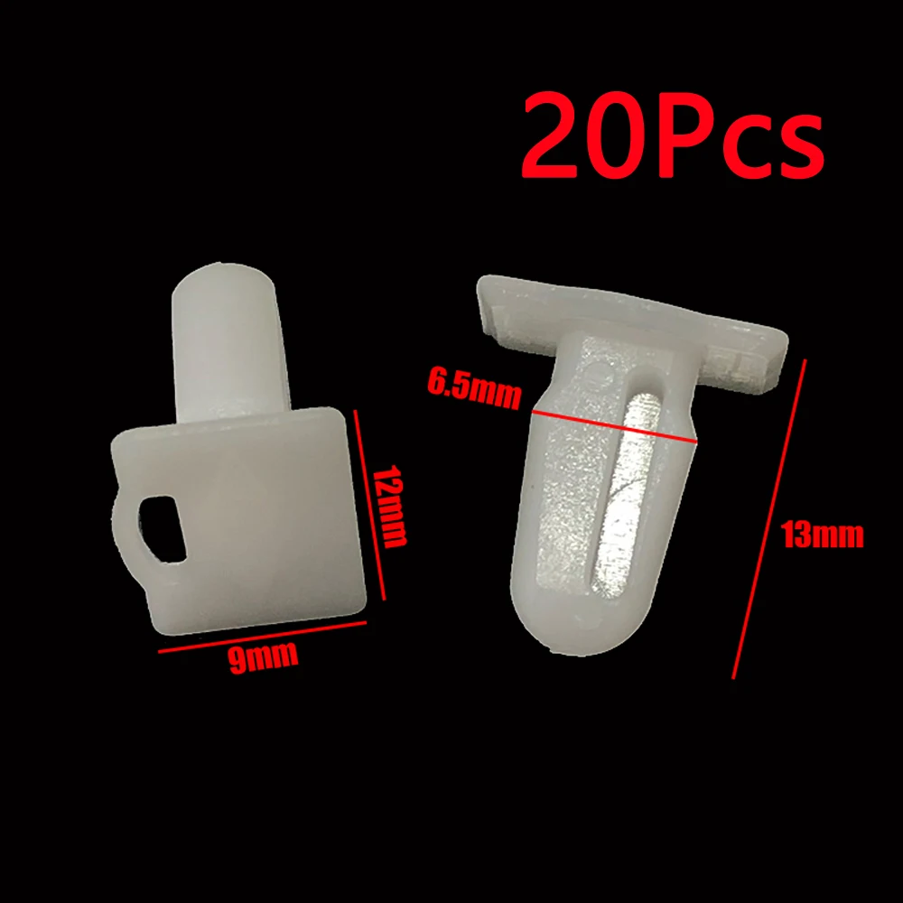 20Pcs Car Door Sill Trim White Plastic Clips 51471840960 for BMW 3 Series E30 E39 E46 Z3 M3 M5 Kick Plate Strip Clip Fastener