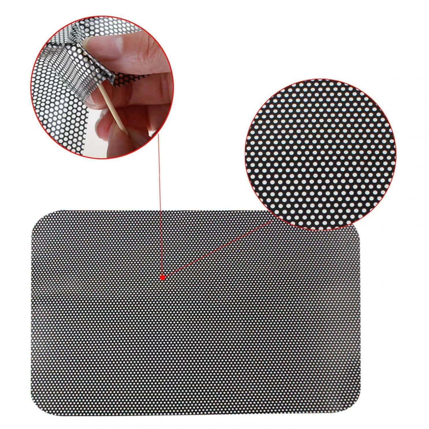 

2 PCS Car Curtain Windshield Sticker Sun Shade UV Protection Casement Film 63cmx42cm Glue Sticker PVC Material