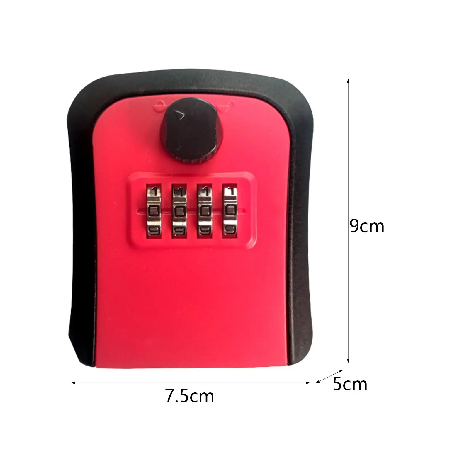 Key Lock Box Security Lock Box 4 Digit Code Combination Lockbox Key Storage Box for Outdoor House Keys Room Cards Garage Home