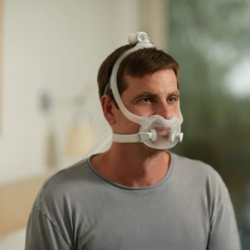 Voll gesichts maske CPAP Dream wear ultraleichte Anti-Schnarch-Mund-Nasen maske Auto-Schlafapnoe Nasen kissen Schlaf hilfe