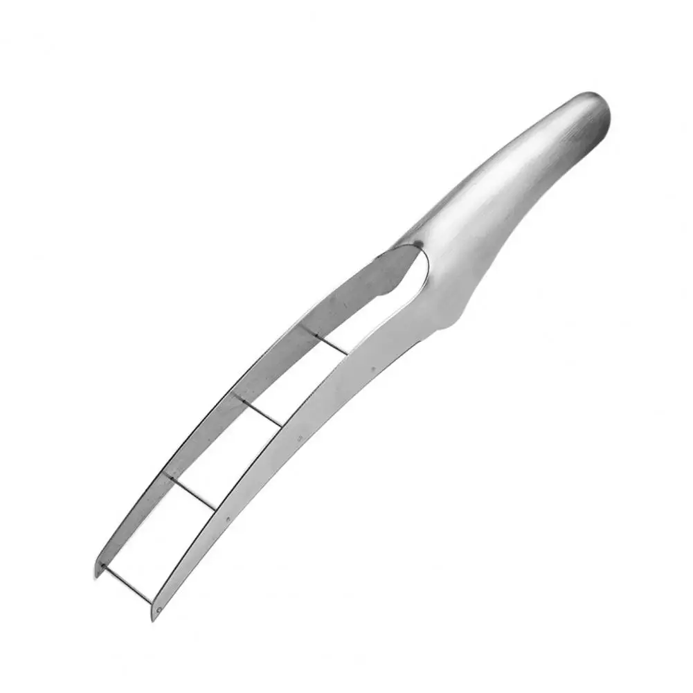 

Portable Kitchen Gadgets for Home Stainless Steel Watermelon Cutter Slicer with Forks for Home Outdoor Use Portable for Camping
