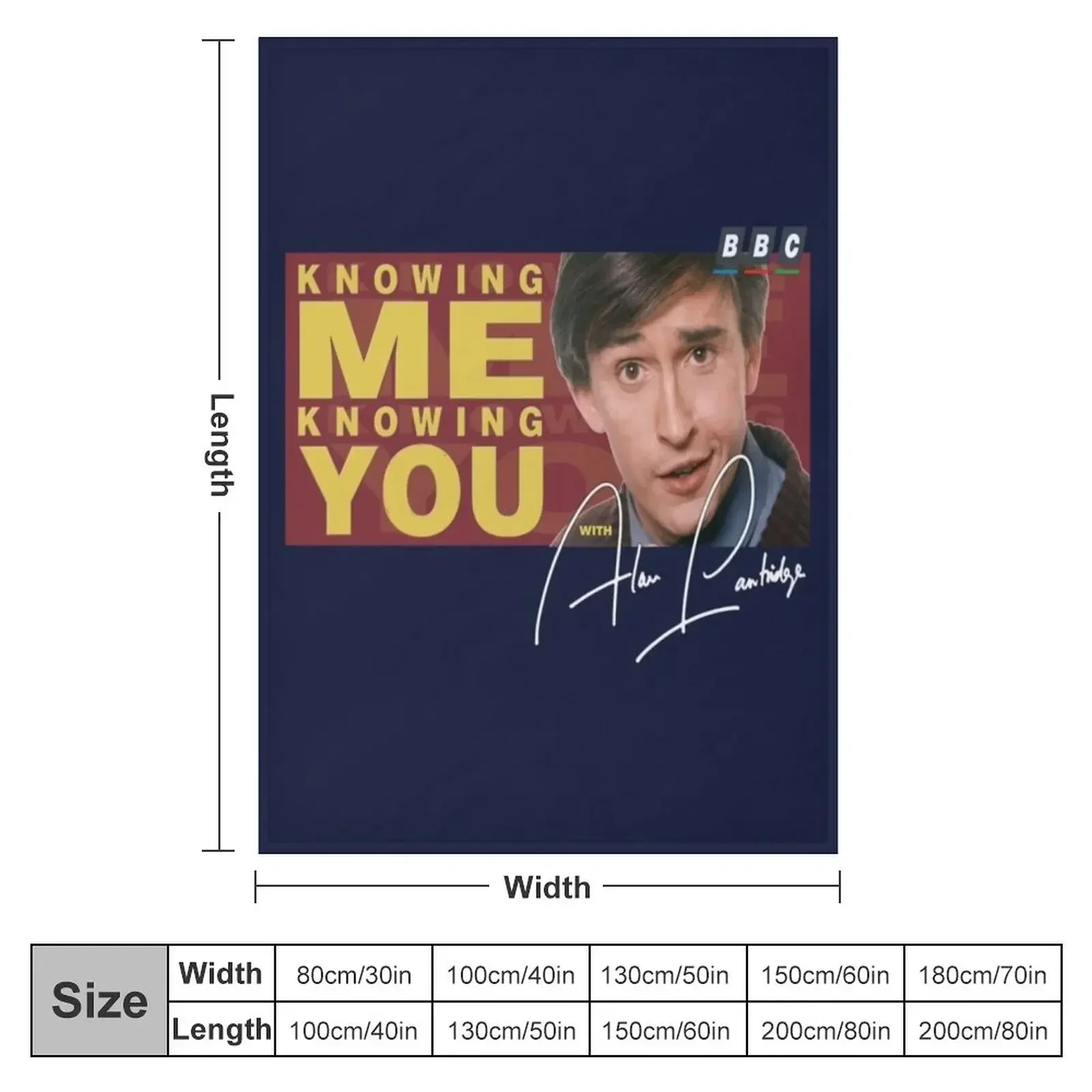 Knowing Me, Knowing You with Alan Partridge Throw Blanket Flannel Custom christmas decoration Cute Plaid Blankets