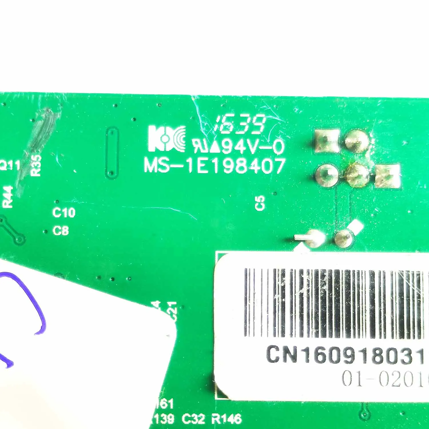 MS-1 E198407 32 Inch Display Driver Board V. Mv 9G Moederbord